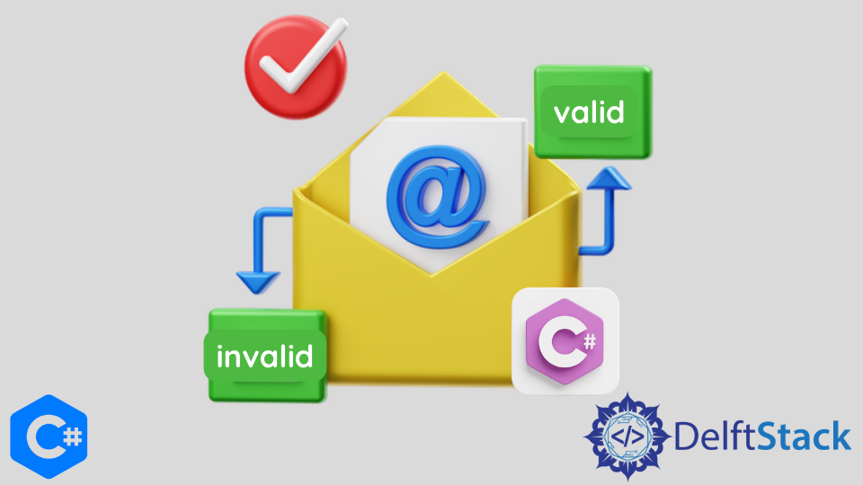 Validar endereço de e-mail em C#