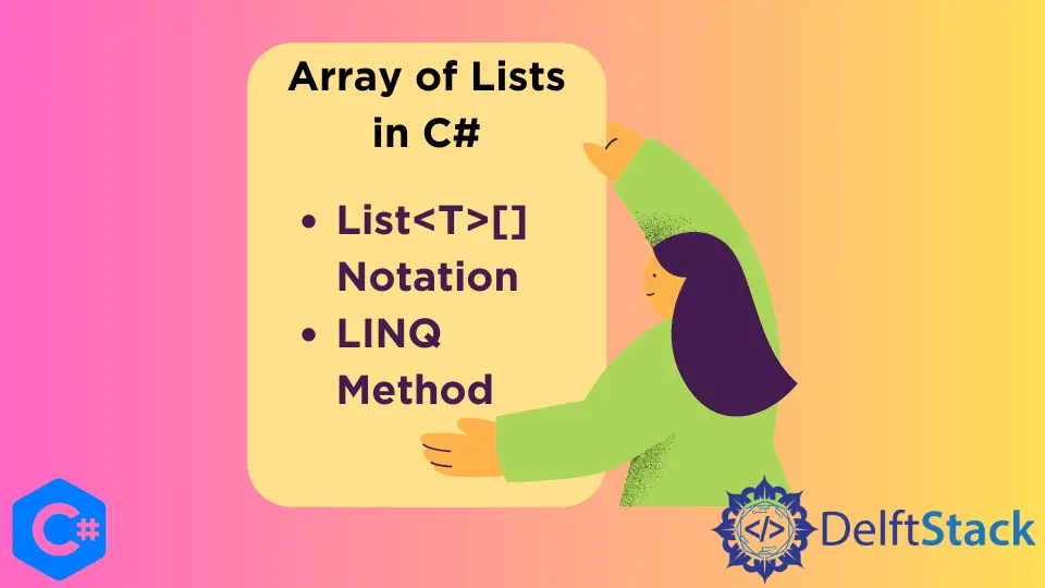 Array of Lists in C#