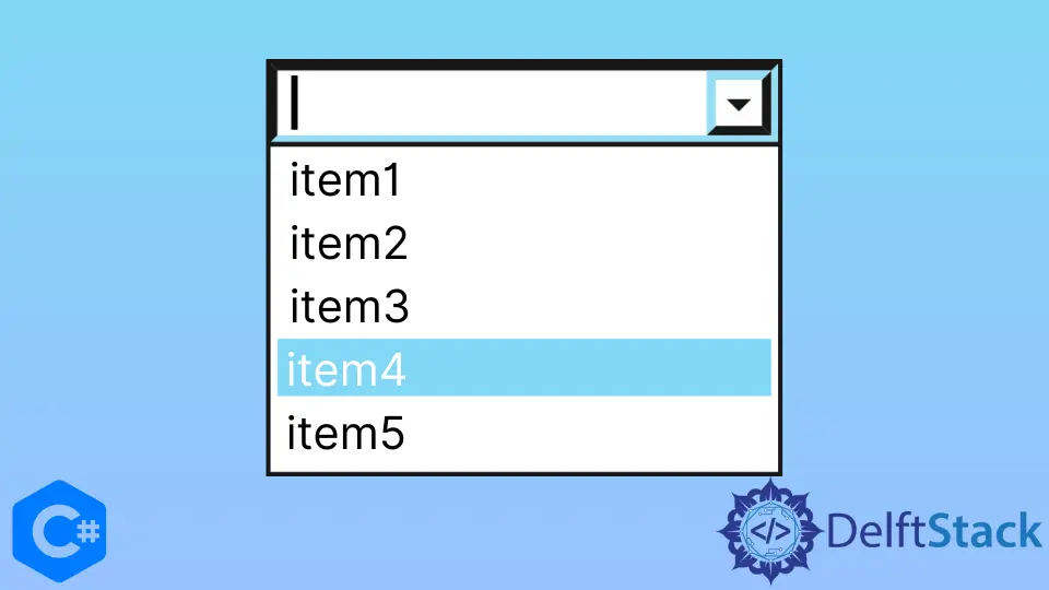 How to Add Items in C# ComboBox