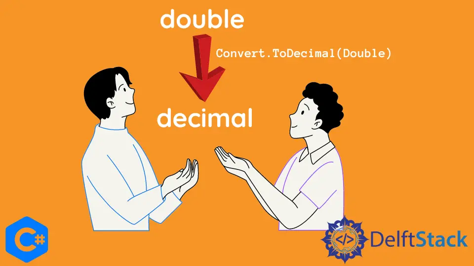 Konvertieren Sie Double in Dezimal in C#