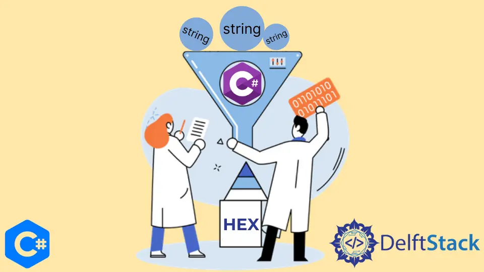 Convertir une chaîne en hexadécimal en C#