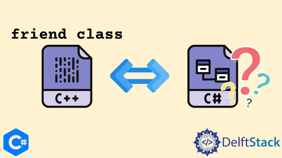 C#과 동등한 친구 클래스