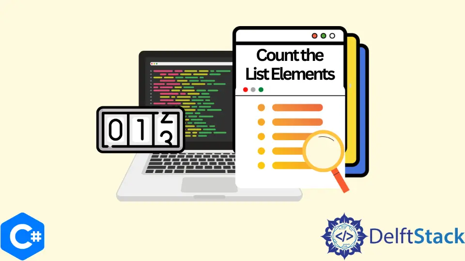 Zählen Sie die Listenelemente in C#