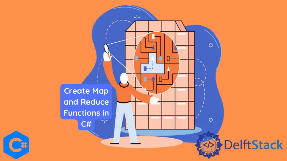 Crear mapa y reducir funciones en C#