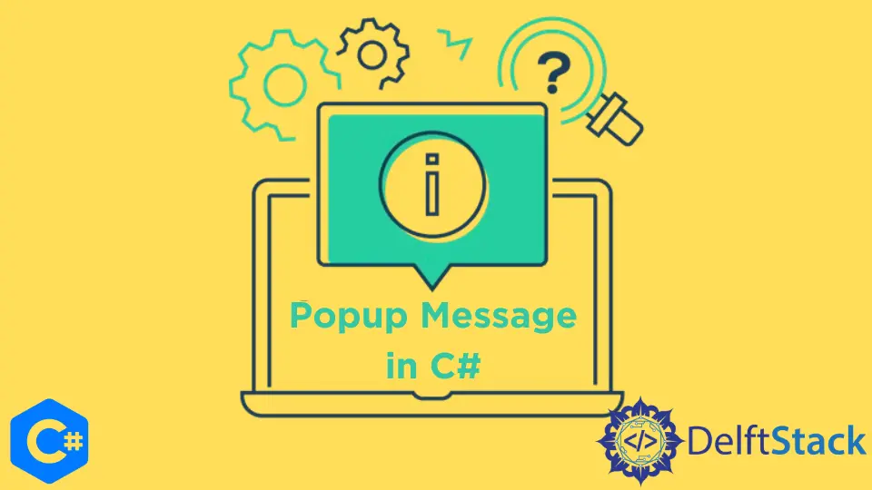 Mensagem pop-up em C#