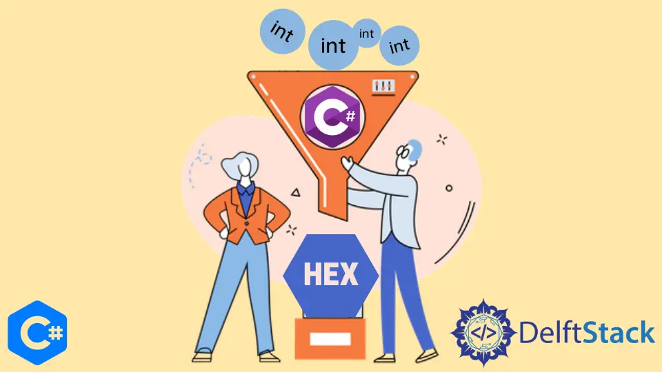 Convertir Int en Hex en C#