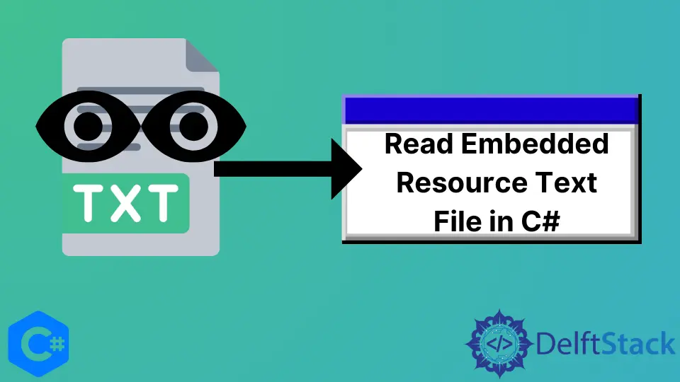 Eingebettete Ressourcentextdatei in C# lesen