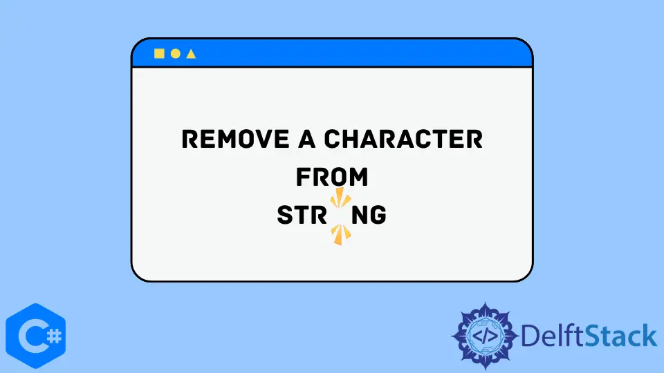 Rimuovere un carattere da una stringa in C#