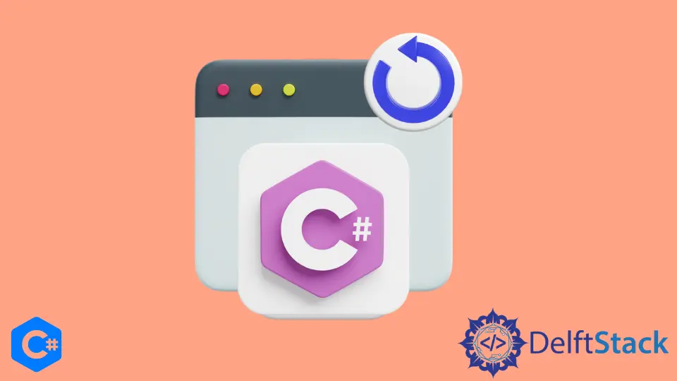 Riavvia un'applicazione in C#