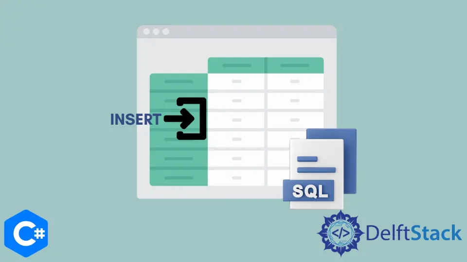 Consulta de inserción SQL en C#