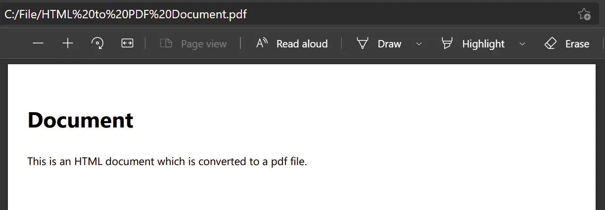 C# html to pdf