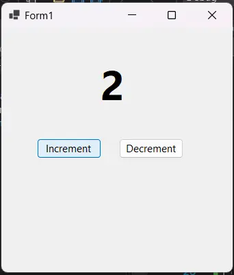 increment counter in csharp