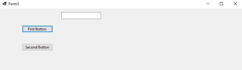 sample of the window form controls