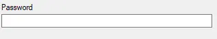 Windows Form - Password Textbox