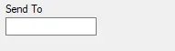 Windows Form - Sendto Textbox