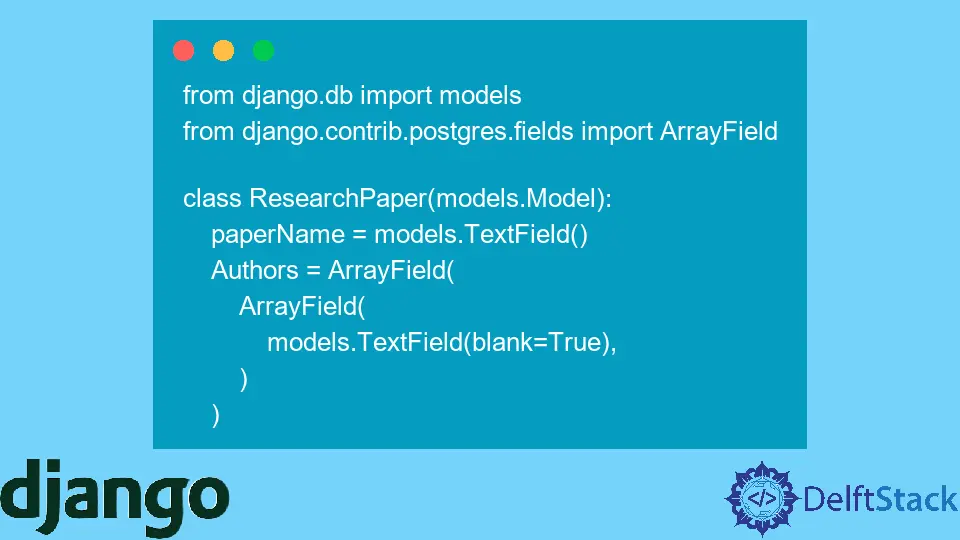 campo de matriz de Django