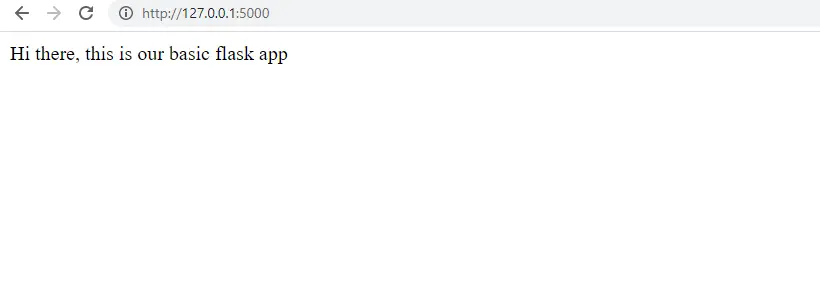 Create a Basic Flask Application