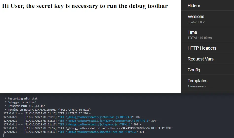 Generar clave secreta usando Flask