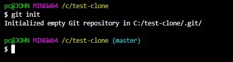 Cree una carpeta de clones de prueba e inicialice un repositorio git