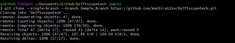 Cloner une branche avec la commande Git Clone