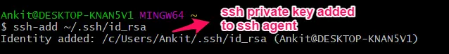 新增私鑰 sshagent