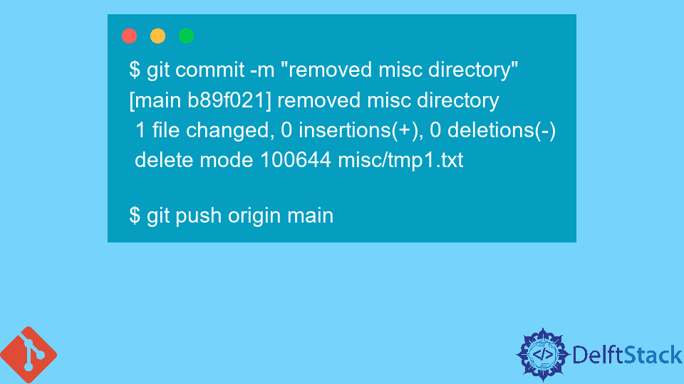 Eliminar directorio de Git
