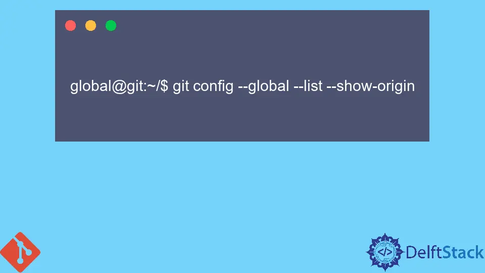 Emplacement du fichier de configuration global Git