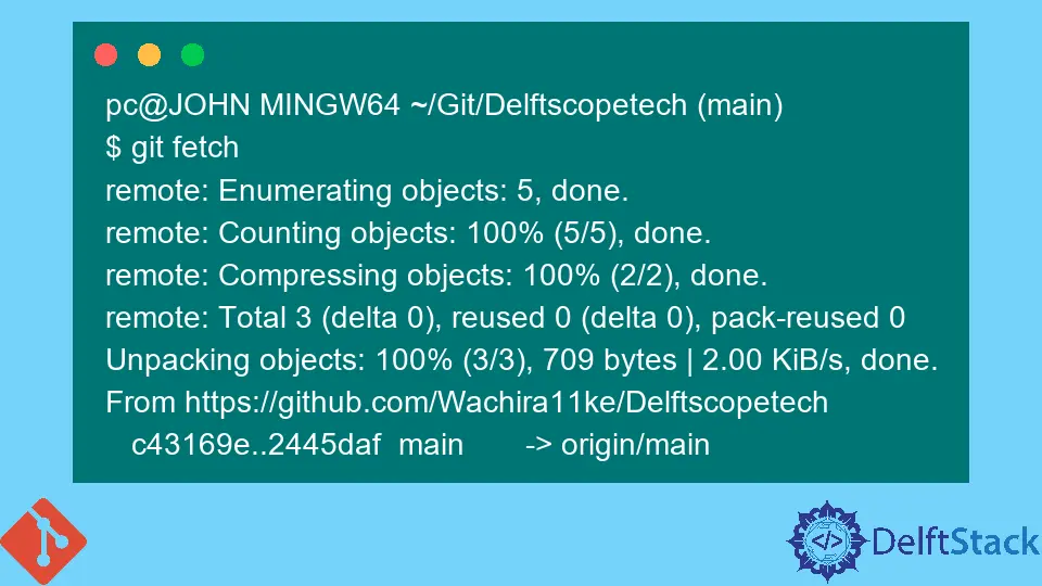 Git 가져오기와 Git 풀의 차이점