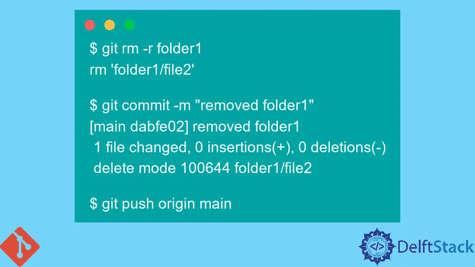 How to Remove Files From a Repository in Git
