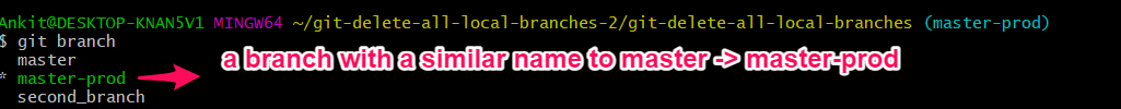 branch similar name master prod