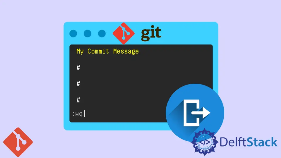 Windows에서 Git 커밋 편집기 닫기