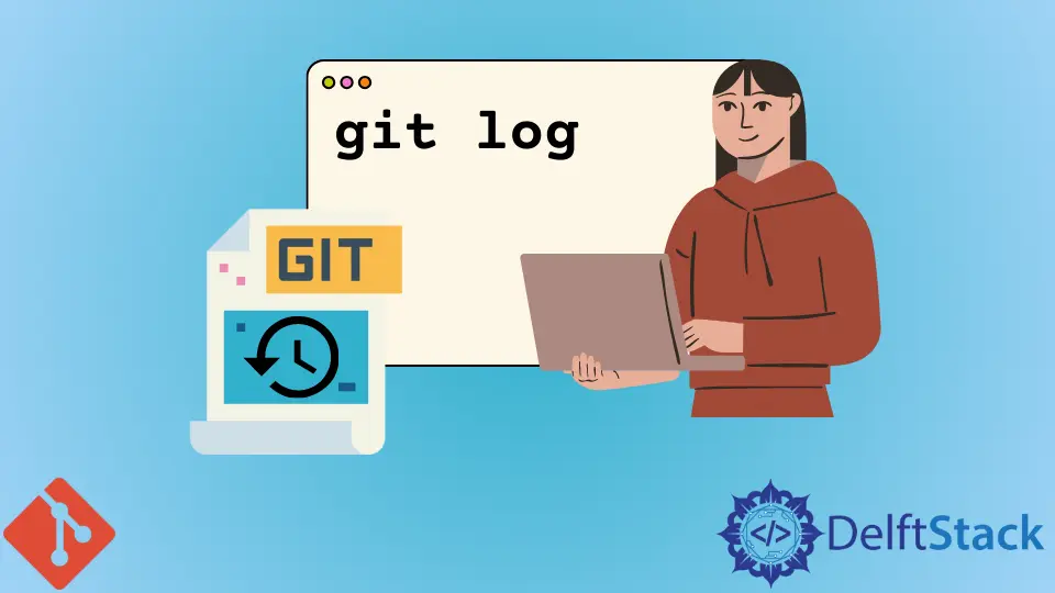 범위가 있는 Git 로그를 사용하여 한 분기에 대한 커밋 기록 표시