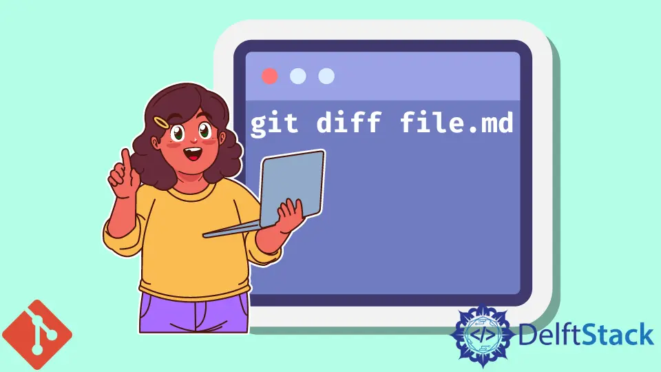 Diferenciar un archivo a una versión arbitraria en Git