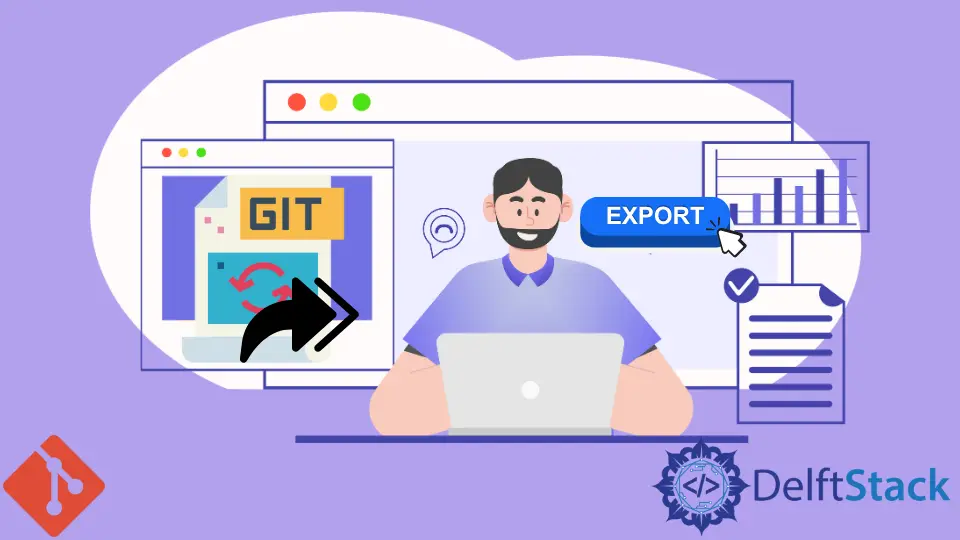 Exportieren Sie ein Git-Projekt