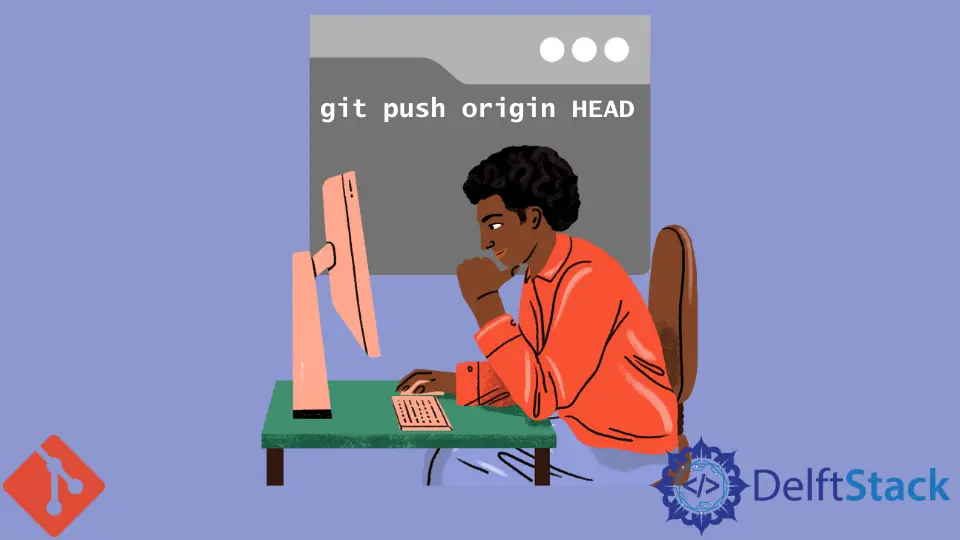 Cabezal de origen Git Push