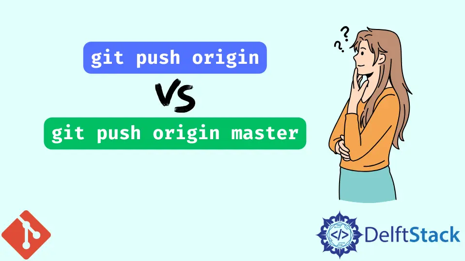 Unterschied zwischen Git Push Origin und Git Push Origin Master