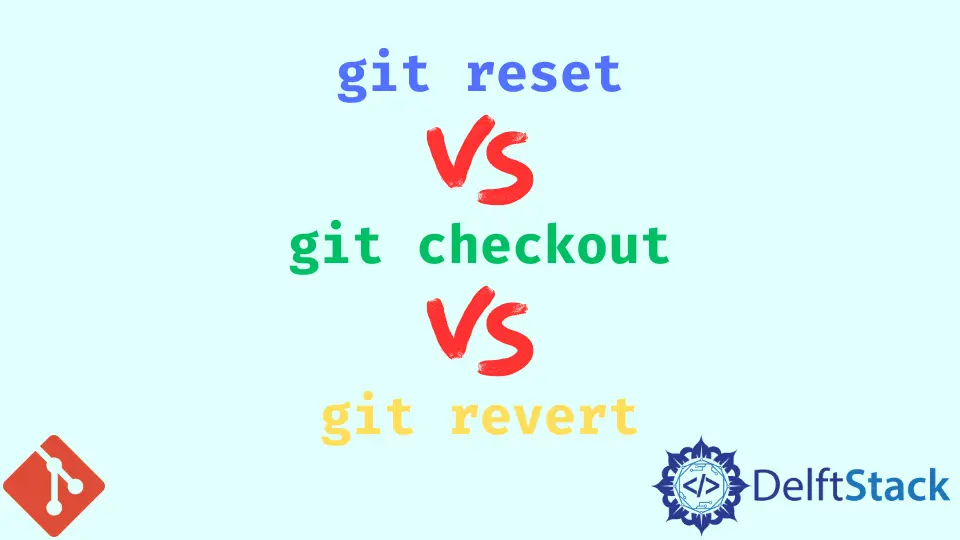 Unterschied zwischen den Git-Befehlen `Reset`, `Revert` und `Checkout`.