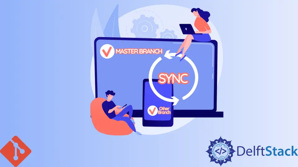 Git-Sync-Zweig mit Master