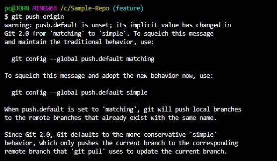 Difference Between Git Push Origin and Git Push Origin Master | Delft Stack
