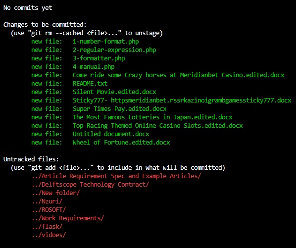 Add All Files in a Folder to Commit in Git | Delft Stack