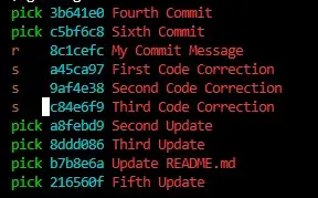 Modify a commit