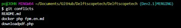 git conflicts
