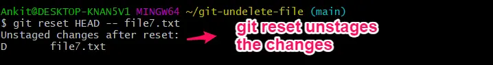 Git Restablecer Unstage Cambiar