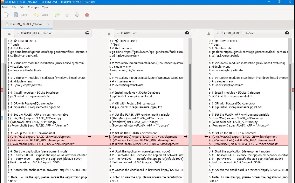 herramienta de combinación de git