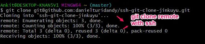 git cloner ssh
