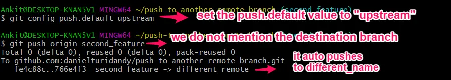 git config edit remote pushdefault