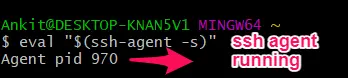 launch ssh agent