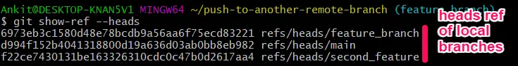 local refs heads