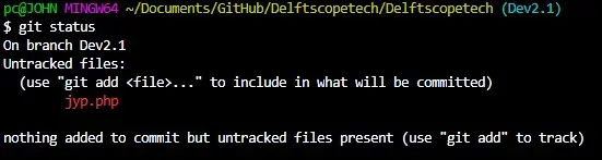 Git が最後のコミットにファイルを追加 - インデックスの状態