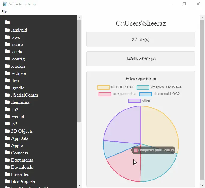 Erstellen Sie eine GUI mit der Electron-API in Go